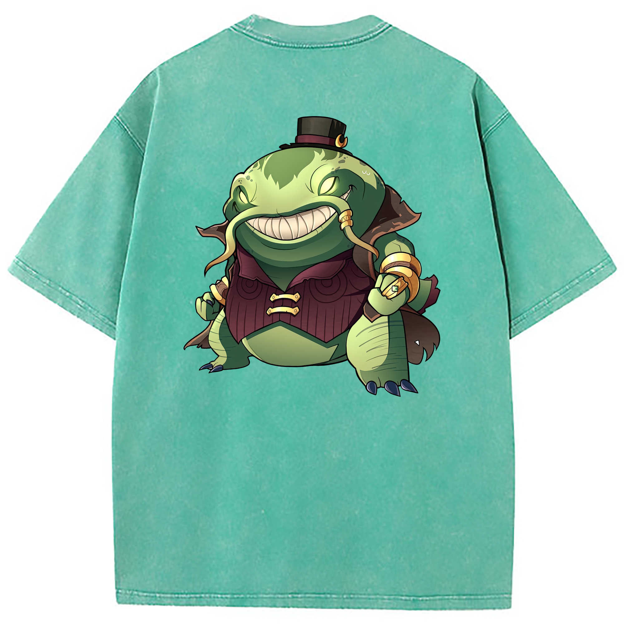 （画像用） リーグ・オブ・レジェンド League of Legends LOL 綿100% ヴィンテージ風 半袖Tシャツ（背面プリント）